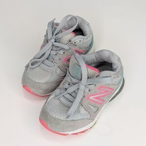 👟 New Balance 888v1 Gray & Pink Sneakers — Toddler Size 5.5
